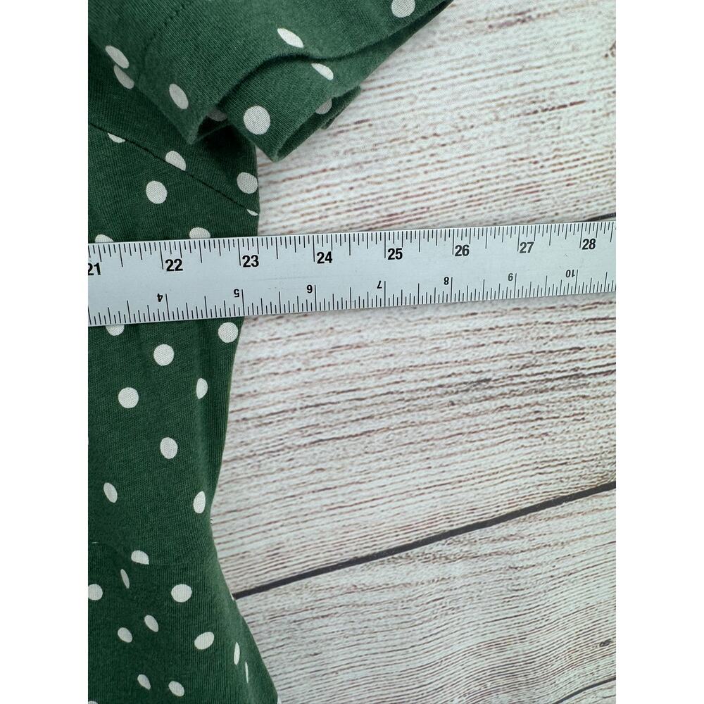 Boden Polka Dot Button Down Shirt Dress Womens 20-22 Green Stretch - Picture 7 of 10